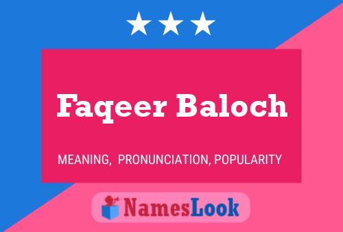 Pôster do nome Faqeer Baloch