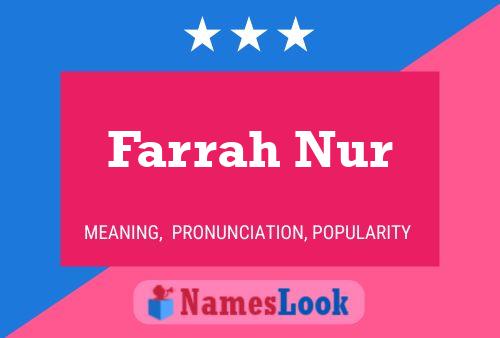 Pôster do nome Farrah Nur