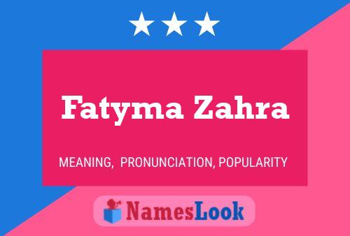 Pôster do nome Fatyma Zahra