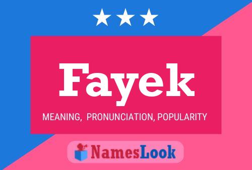 Pôster do nome Fayek