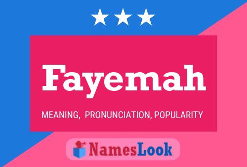 Pôster do nome Fayemah