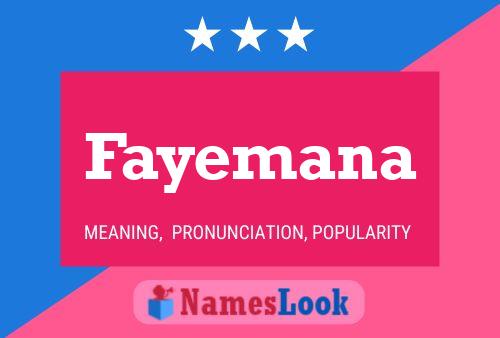 Pôster do nome Fayemana