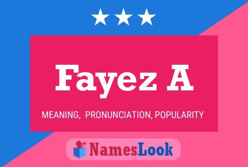 Pôster do nome Fayez A