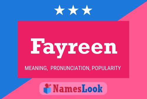 Pôster do nome Fayreen