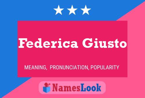 Pôster do nome Federica Giusto