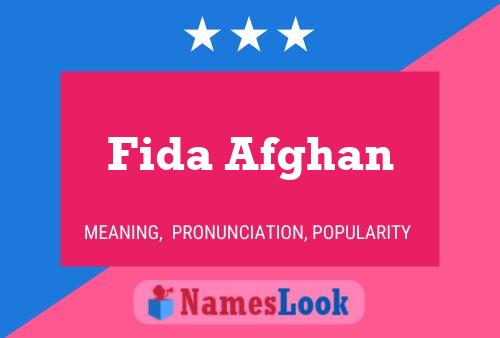 Pôster do nome Fida Afghan