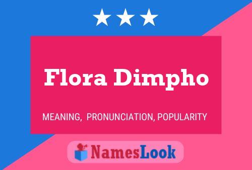 Pôster do nome Flora Dimpho