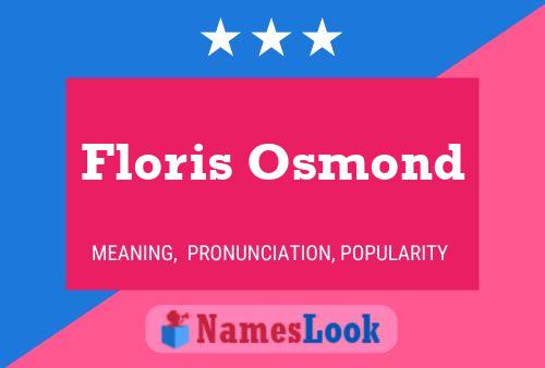 Pôster do nome Floris Osmond