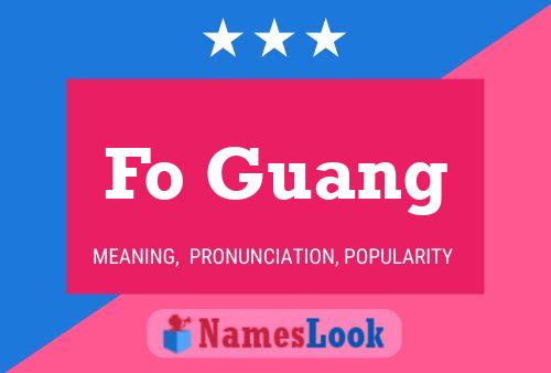 Pôster do nome Fo Guang