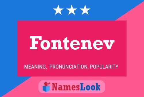 Pôster do nome Fontenev