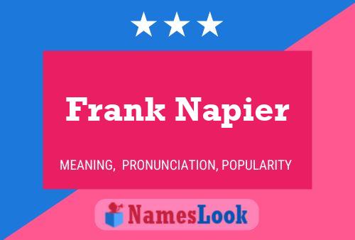 Pôster do nome Frank Napier