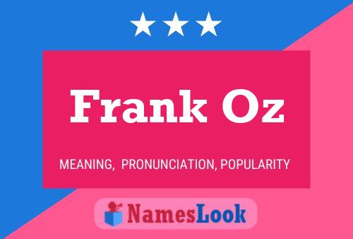 Pôster do nome Frank Oz