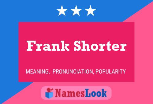 Pôster do nome Frank Shorter