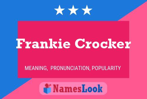 Pôster do nome Frankie Crocker