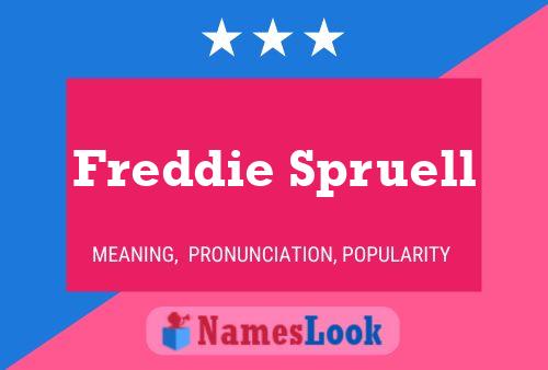 Pôster do nome Freddie Spruell