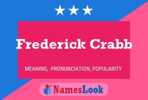 Pôster do nome Frederick Crabb