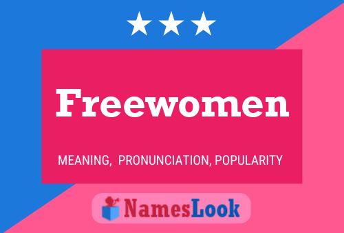 Pôster do nome Freewomen