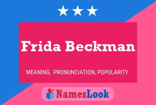 Pôster do nome Frida Beckman