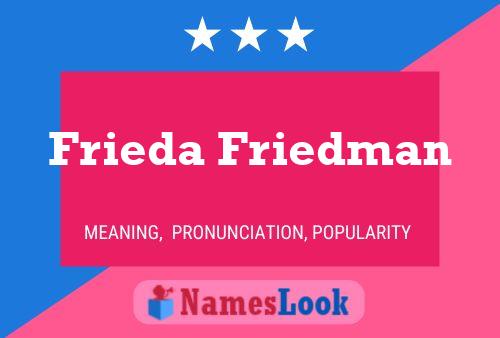 Pôster do nome Frieda Friedman