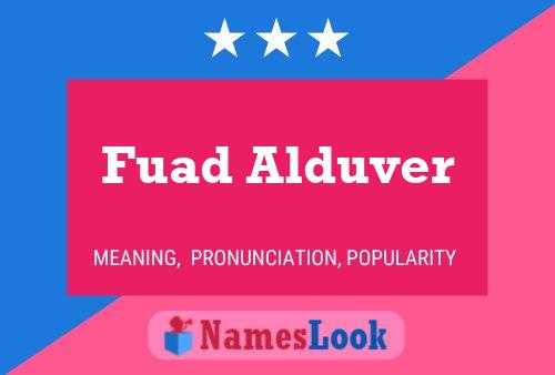 Pôster do nome Fuad Alduver