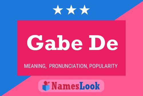 Pôster do nome Gabe De