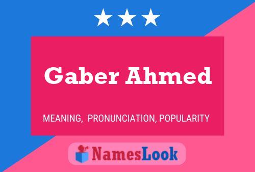 Pôster do nome Gaber Ahmed