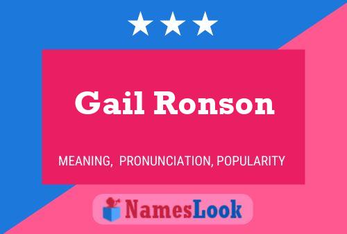 Pôster do nome Gail Ronson