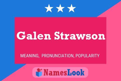 Pôster do nome Galen Strawson