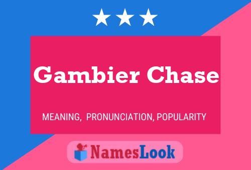 Pôster do nome Gambier Chase