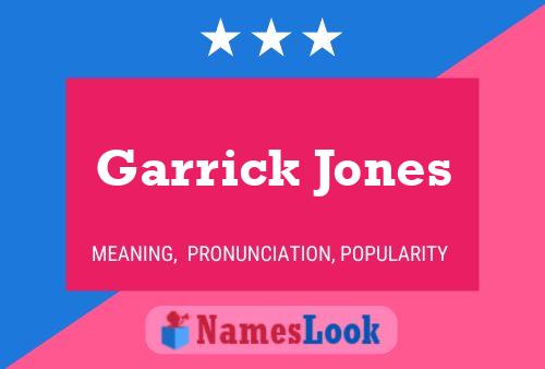 Pôster do nome Garrick Jones