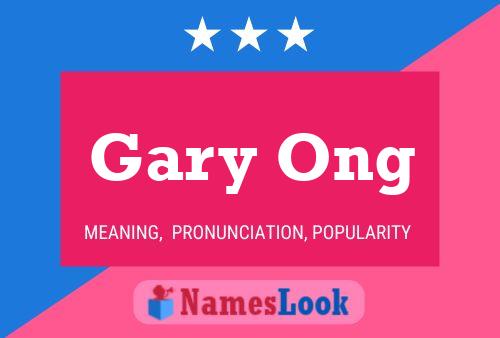 Pôster do nome Gary Ong