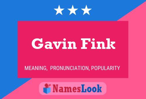 Pôster do nome Gavin Fink