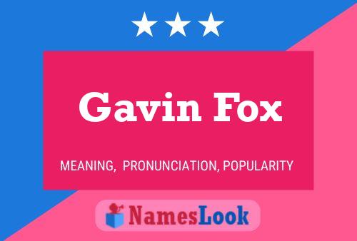 Pôster do nome Gavin Fox