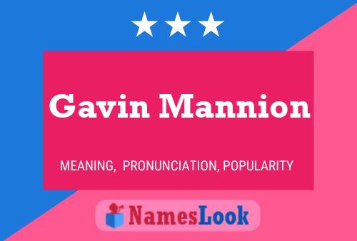 Pôster do nome Gavin Mannion