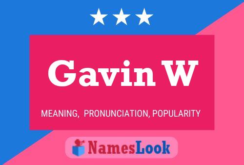 Pôster do nome Gavin W