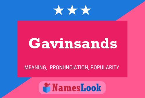 Pôster do nome Gavinsands