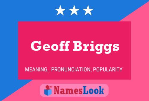 Pôster do nome Geoff Briggs