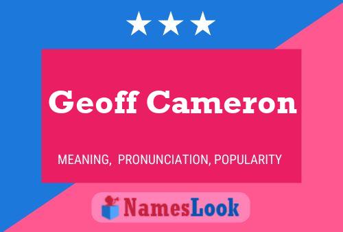 Pôster do nome Geoff Cameron