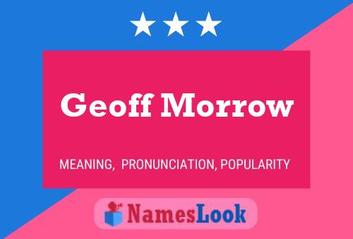 Pôster do nome Geoff Morrow