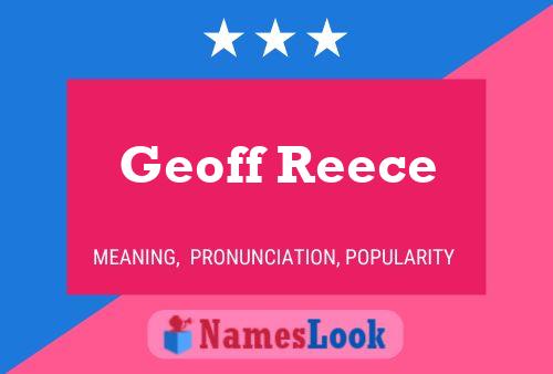 Pôster do nome Geoff Reece