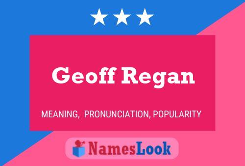 Pôster do nome Geoff Regan