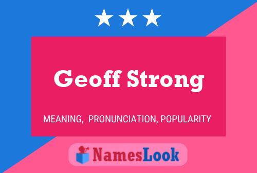 Pôster do nome Geoff Strong