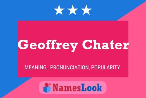 Pôster do nome Geoffrey Chater