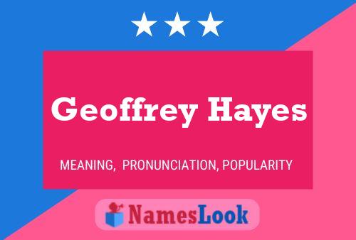 Pôster do nome Geoffrey Hayes