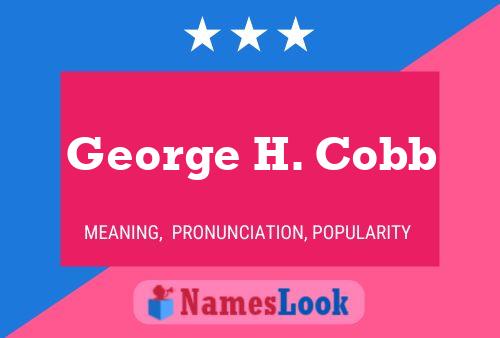 Pôster do nome George H. Cobb