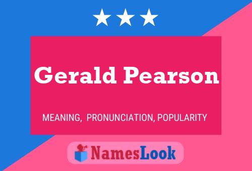 Pôster do nome Gerald Pearson