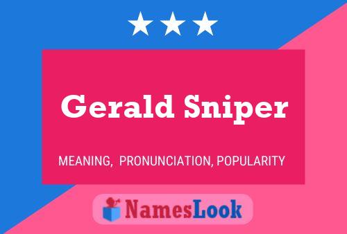 Pôster do nome Gerald Sniper