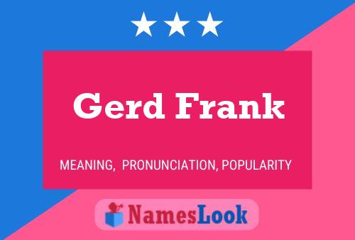 Pôster do nome Gerd Frank