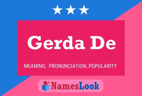 Pôster do nome Gerda De