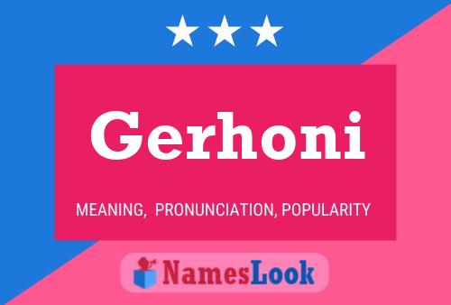 Pôster do nome Gerhoni